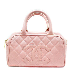 Chanel Boston Bag Pink Caviar Skin